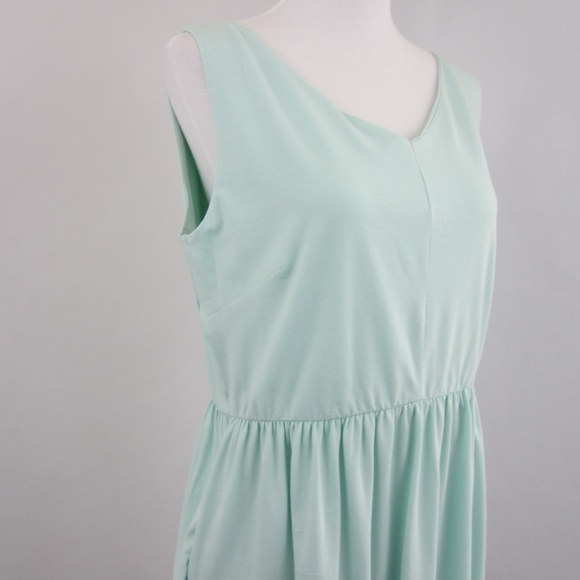 Cinch Waist A Line Dress Turquoise WITH POCKETS - Picture 6 of 8